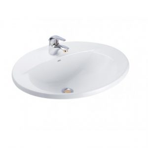 CHẬU RỬA MẶT LAVABO COTTO C02607 SERENA DƯƠNG VÀNH