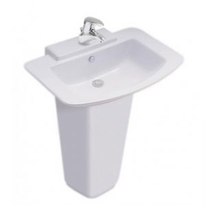 CHẬU RỬA MẶT LAVABO COTTO C01467/C4116 HERCULES CHÂN DÀI