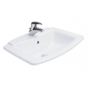 CHẬU RỬA MẶT LAVABO COTTO C0110 ÂM BÀN DƯƠNG VÀNH VICTOR