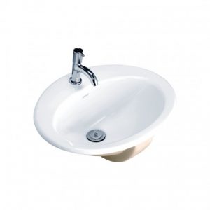 CHẬU RỬA LAVABO COTTO C029 LISA ÂM BÀN DƯƠNG VÀNH