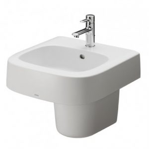 Chậu Lavabo Toto LHT767CR Treo Tường Chân Ngắn