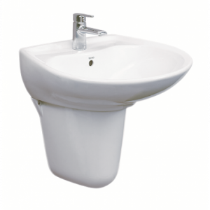 Chậu Lavabo Toto LHT300CR Treo Tường Chân Ngắn