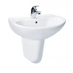 Chậu Lavabo Toto LHT240CS Treo Tường Chân Ngắn