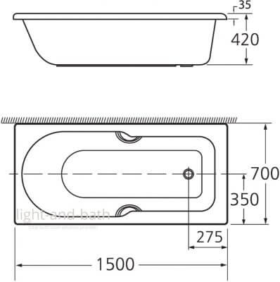 bồn tắm American Standard B07140-6DACT