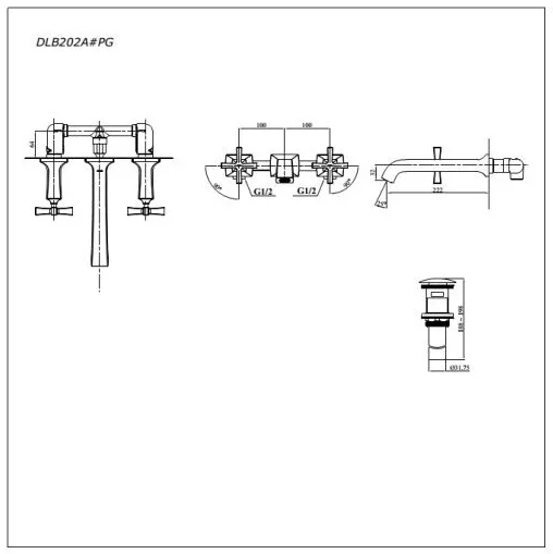 Vòi lavabo Toto DLB202A#PG