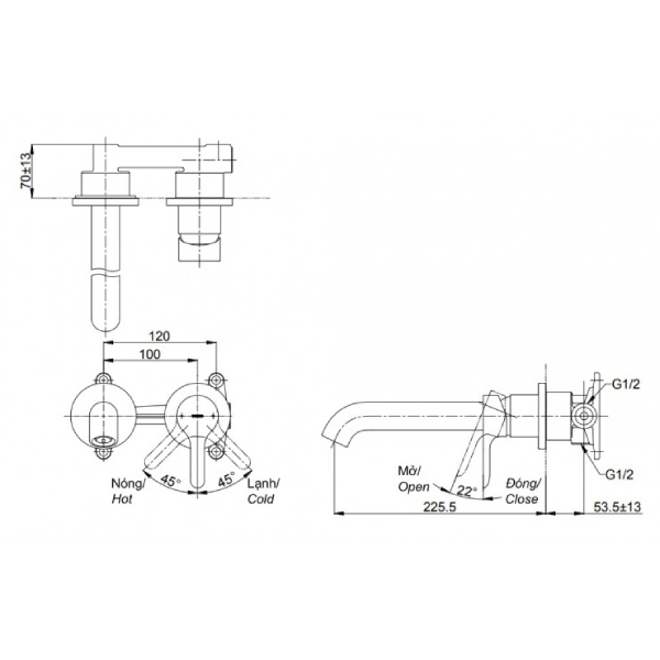 Vòi Lavabo TOTO TLS01310B