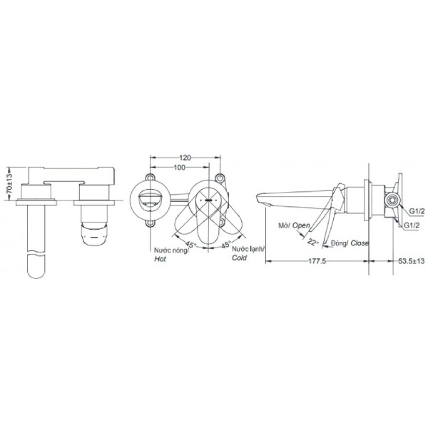 Vòi Lavabo TOTO TLS04308B