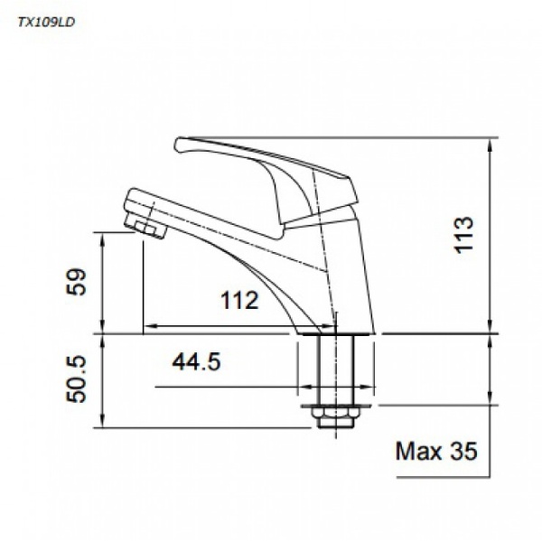 Vòi lavabo TOTO TX109LD lạnh