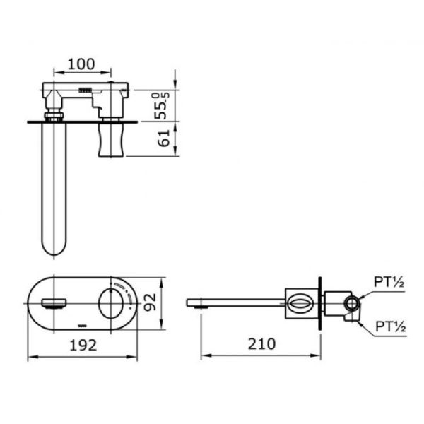 Vòi Lavabo Toto TX120LQBR nóng lạnh