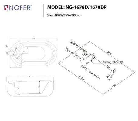 Bồn Tắm Massage Nofer NG-1678D