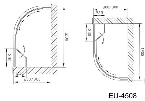 Bồn Tắm Vách Kính Euroking EU-4508 2 bon tam vach kinh euroking eu 4508 2 600x419 1