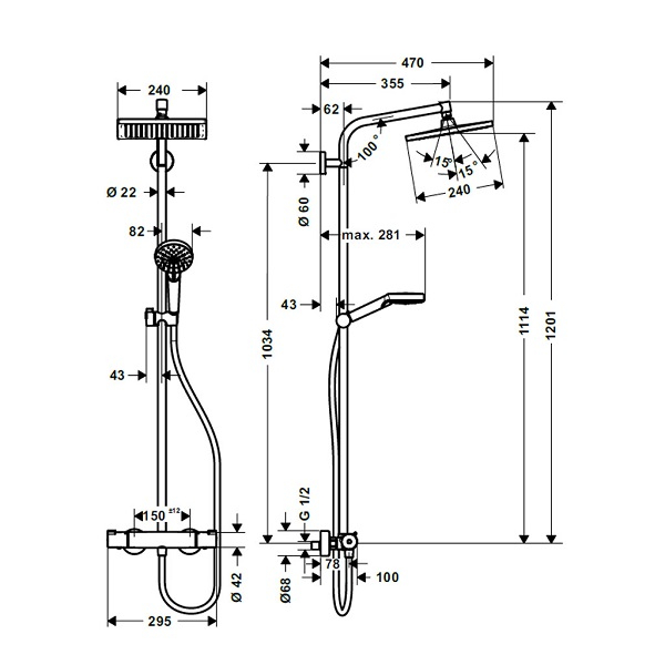 Sen Cây Hansgrohe Crometta E 240 27271000