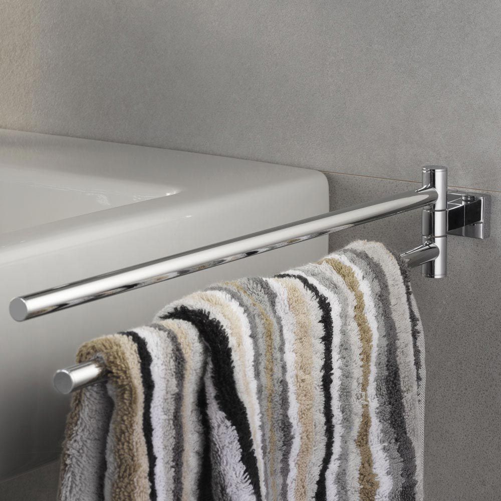 thanh treo khan grohe essentials cube double towel bar 40624001 1