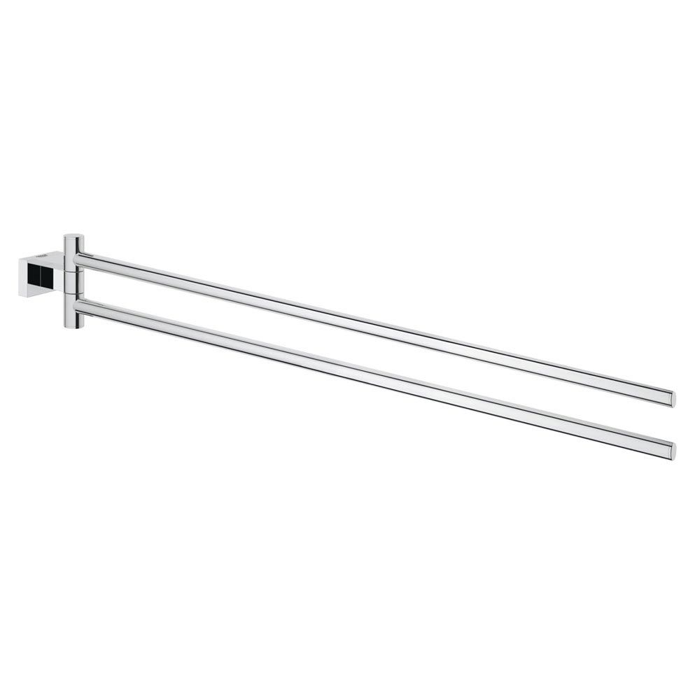 thanh treo khan grohe essentials cube double towel bar 40624001