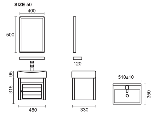 Tu Lavabo Nhua Zento ZT LV943 13