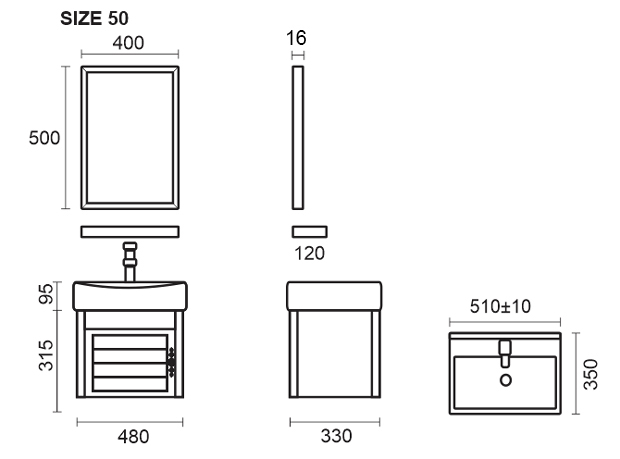 Tu Lavabo Nhua Zento ZT LV944 15
