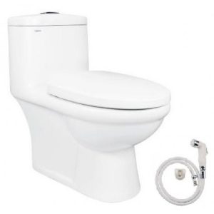 Bồn Cầu 1 Khối Viglacera BL5 + Vòi Xịt VG826