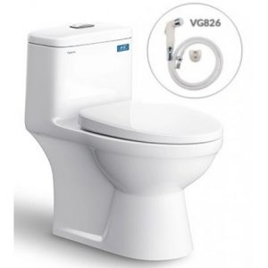 Bồn Cầu 1 Khối Viglacera BL5V + Vòi Xịt VG826