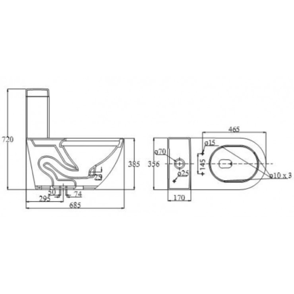 Bồn Cầu 1 Khối Viglacera V199 + Vòi Xịt VG826 4 bồn cầu 1 khối Viglacera V199 + vòi xịt VG826