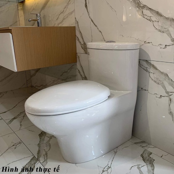 Bồn Cầu 1 Khối Viglacera V37S Nắp V37 + Vòi xịt VG826 3 Bồn cầu 1 khối Viglacera V37S nắp V37 + vòi xịt VG826