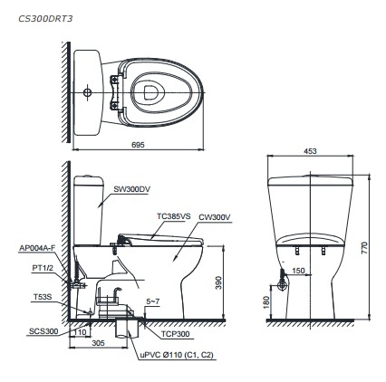 Toto CS300DRT2