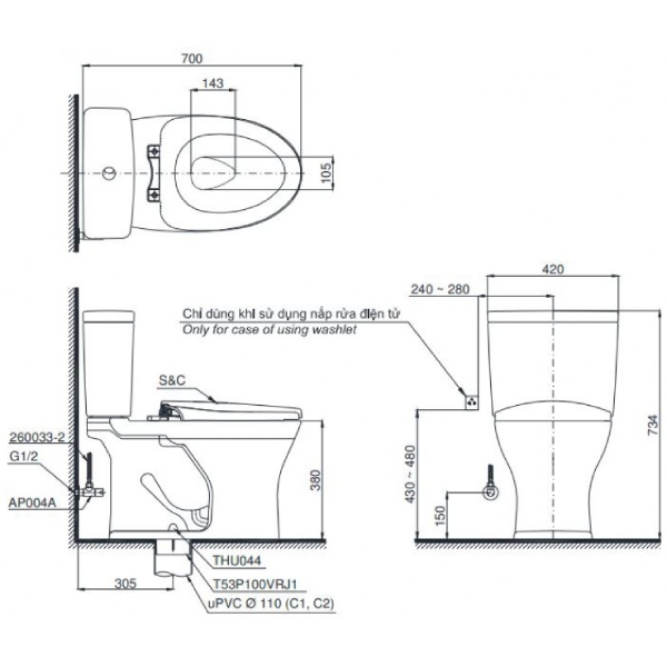 Toto CS735DT8