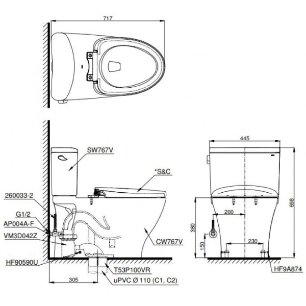 Toto CS767T2