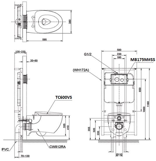Toto CW812RA