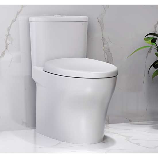 Bồn Cầu 1 Khối Caesar CD1394 Nắp Êm 2 Bồn cầu 1 khối Caesar CD1394 nắp êm