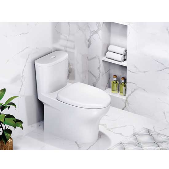 Bồn Cầu 1 Khối Caesar CD1394 Nắp Êm 3 Bồn cầu 1 khối Caesar CD1394