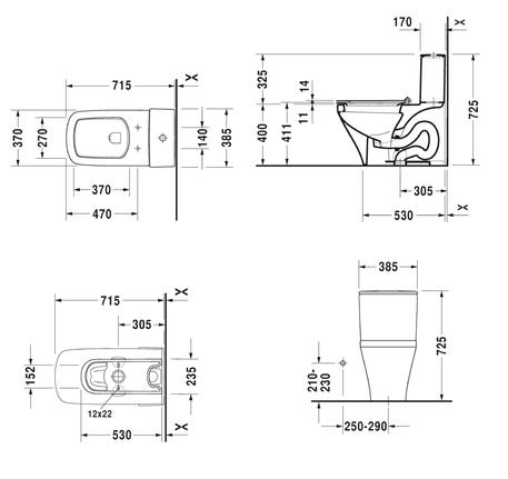 Bồn cầu 1 khối Hafele Durastyle 588.45.459 