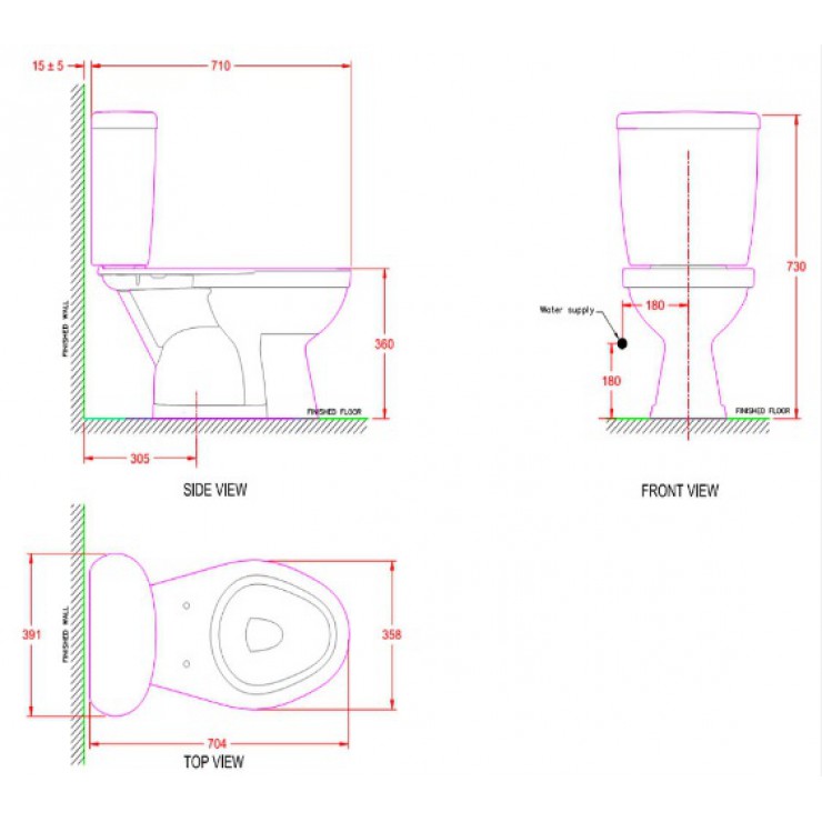 Bồn Cầu 2 Khối American Standard VF-2396 3 Bồn cầu 2 khối American Standard VF-2396