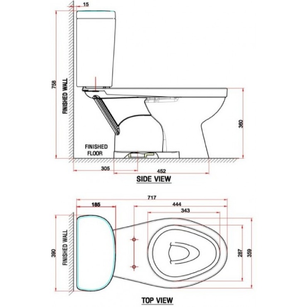 Bồn cầu 2 khối American Standard VF-2398