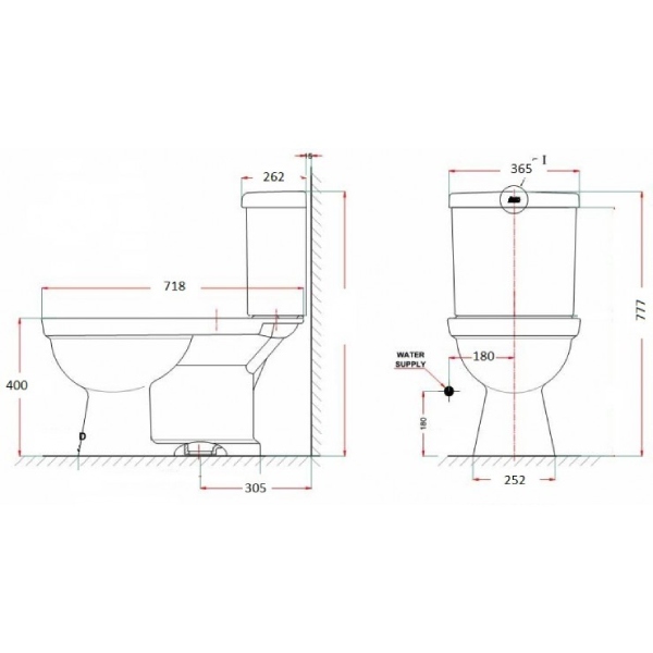 Bồn cầu 2 khối American Standard VF-2714